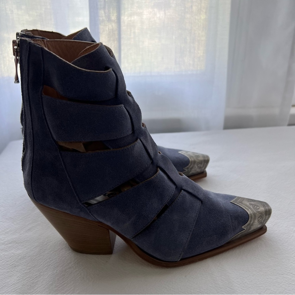 FREE PEOPLE Women’s BRAYDEN Fisherman Western Booties Snip Toe New Size 6 - Picture 7 of 12